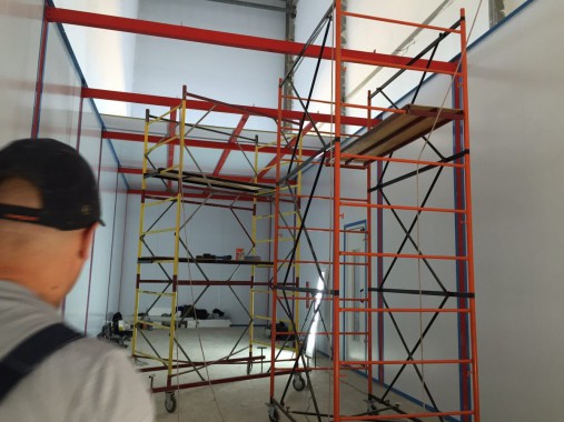 Камера для хранения и смешивания красок. Завод по производству дизельных двигателей Gevo для локомотивов, г. Астана (Казахстан) Камера для хранения и смешивания красок. Завод по производству дизельных двигателей Gevo для локомотивов, г. Астана (Казахстан)