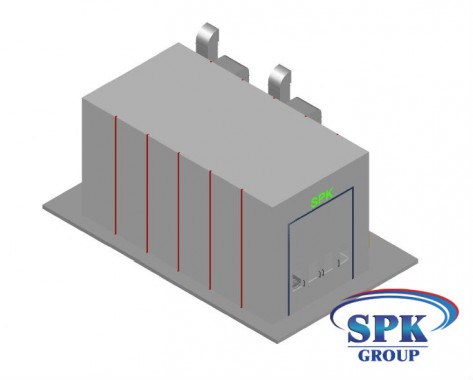 Покрасочная камера для металла SPK 12.5.5 Покрасочная камера для металла SPK 12.5.5