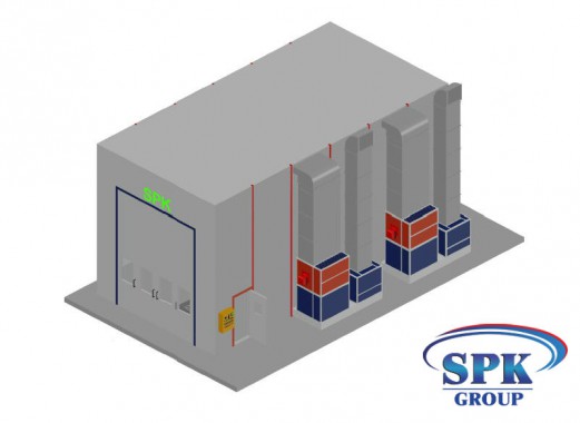 Покрасочная камера для металла SPK 12.5.5 Покрасочная камера для металла SPK 12.5.5