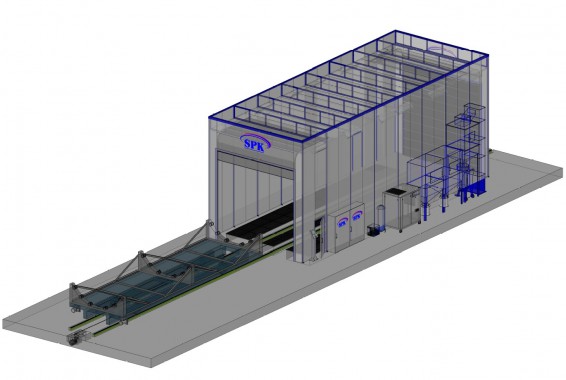 Дробеструйная камера тупикового типа SPK-16.6.6 Дробеструйная камера тупикового типа SPK-16.6.6