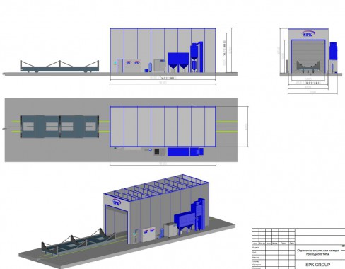 Дробеструйная камера тупикового типа SPK-16.6.6 Дробеструйная камера тупикового типа SPK-16.6.6