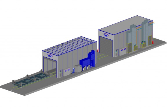 Покрасочно-сушильный комплекс для резервуаров SPK-19.6.6