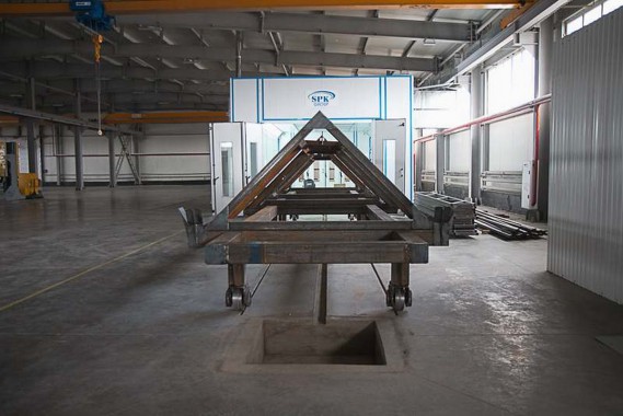 Окрасочно-сушильная камера для окраски металлоконструкций и ферм SPK 15.4.6. Италия Окрасочно-сушильная камера для окраски металлоконструкций и ферм SPK 15.4.6. Италия