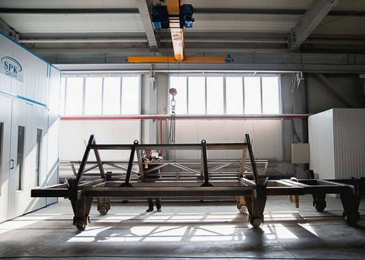 Окрасочно-сушильная камера для окраски металлоконструкций и ферм SPK 15.4.6. Италия Окрасочно-сушильная камера для окраски металлоконструкций и ферм SPK 15.4.6. Италия