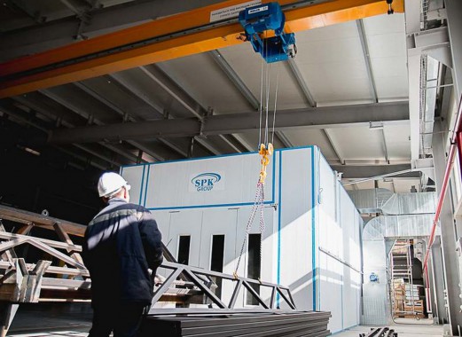 Окрасочно-сушильная камера для окраски металлоконструкций и ферм SPK 15.4.6. Италия Окрасочно-сушильная камера для окраски металлоконструкций и ферм SPK 15.4.6. Италия