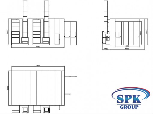 Покрасочная камера для металлоконструкций SPK-10.6.5 Покрасочная камера для металлоконструкций SPK-10.6.5