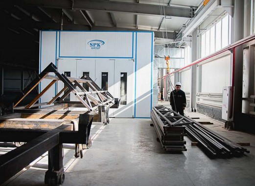 Окрасочно-сушильная камера для окраски металлоконструкций и ферм SPK 15.4.6. Италия Окрасочно-сушильная камера для окраски металлоконструкций и ферм SPK 15.4.6. Италия