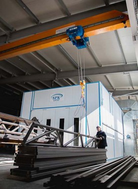 Окрасочно-сушильная камера для окраски металлоконструкций и ферм SPK 15.4.6. Италия Окрасочно-сушильная камера для окраски металлоконструкций и ферм SPK 15.4.6. Италия