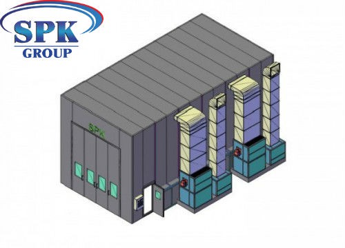 Окрасочно-сушильная камера для кранового оборудования SPK 12x5x5 Окрасочно-сушильная камера для кранового оборудования SPK 12x5x5