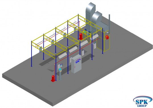 Покрасочно-сушильная камера для легковых автомобилей и деталей кузова SPK-8.4.4 Покрасочно-сушильная камера для легковых автомобилей и деталей кузова SPK-8.4.4