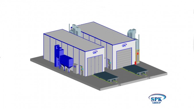 Тупиковая дробеструйная камера SPK-15.5.5 Тупиковая дробеструйная камера SPK-15.5.5