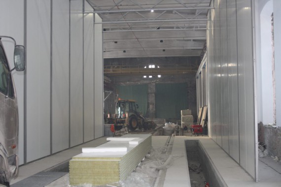 Покрасочно-сушильная камера для локомотивов для Музея РЖД г. Екатеринбург