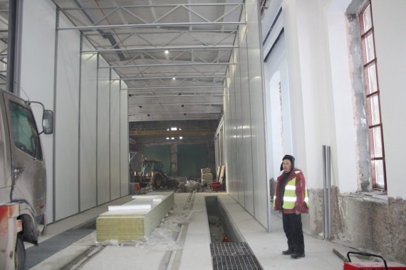 Покрасочно-сушильная камера для локомотивов для Музея РЖД г. Екатеринбург