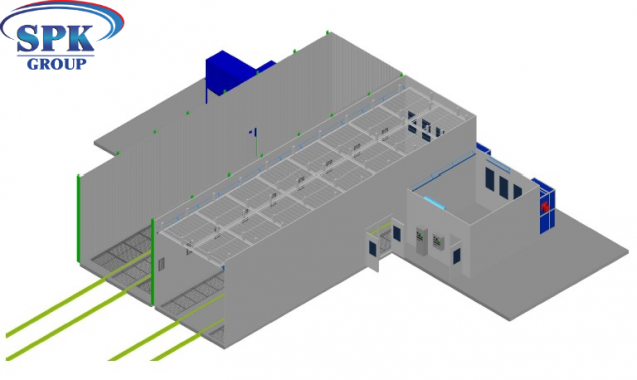 Комплекс подготовки и окраски металлоконструкций SPK-18.5.5 ОСК DB