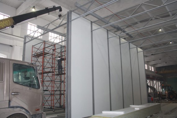 Дробеструйная камера для жд вагонов. Музей РЖД в г. Екатеринбург Дробеструйная камера для жд вагонов. Музей РЖД в г. Екатеринбург