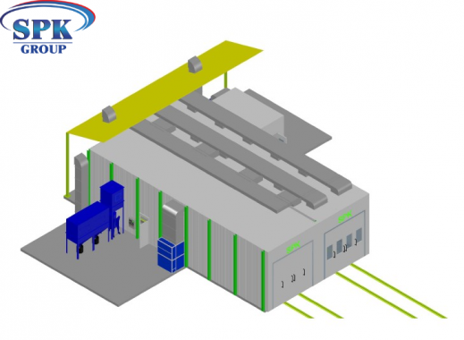 Комплекс подготовки и окраски металлоконструкций SPK-18.5.5 ОСК DB
