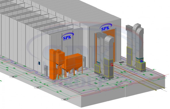 Реконструкция покрасочной и дробеструйной камеры для ж/д SPK Реконструкция покрасочной и дробеструйной камеры для ж/д SPK