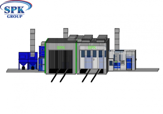 Комплекс подготовки и окраски металлоконструкций SPK-18.5.5 ОСК DB