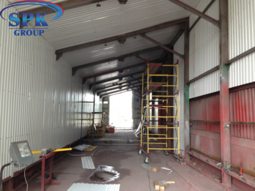 Модернизация покрасочной камеры для сварных металлоконструкций Модернизация покрасочной камеры для сварных металлоконструкций