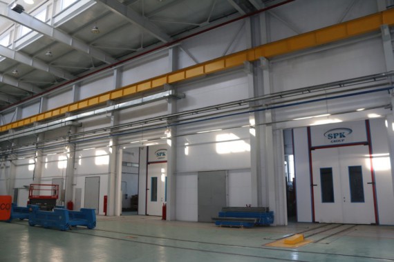 Обитаемая моечная камера. Завод по производству дизельных двигателей GEVO. Обитаемая моечная камера. Завод по производству дизельных двигателей GEVO.