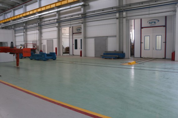 Обитаемая моечная камера. Завод по производству дизельных двигателей GEVO. Обитаемая моечная камера. Завод по производству дизельных двигателей GEVO.