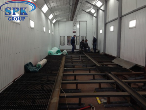 Модернизация покрасочной камеры для сварных металлоконструкций Модернизация покрасочной камеры для сварных металлоконструкций