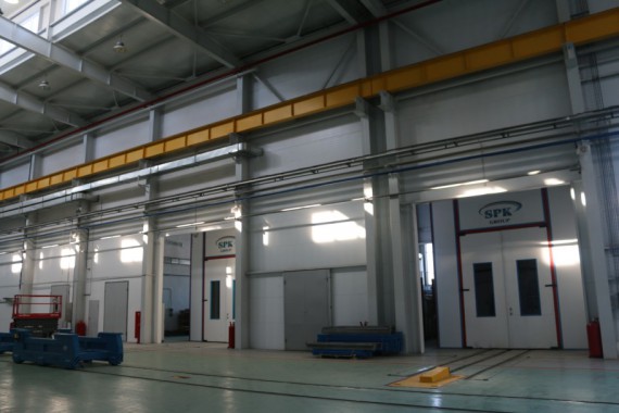 Обитаемая моечная камера. Завод по производству дизельных двигателей GEVO. Обитаемая моечная камера. Завод по производству дизельных двигателей GEVO.