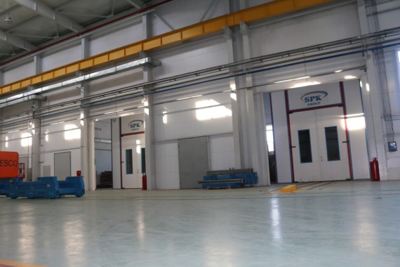 Обитаемая моечная камера. Завод по производству дизельных двигателей GEVO. Обитаемая моечная камера. Завод по производству дизельных двигателей GEVO.