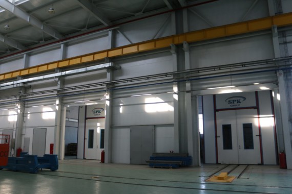 Обитаемая моечная камера. Завод по производству дизельных двигателей GEVO. Обитаемая моечная камера. Завод по производству дизельных двигателей GEVO.