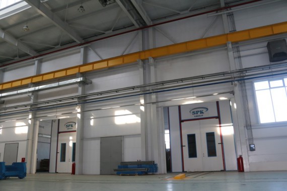 Обитаемая моечная камера. Завод по производству дизельных двигателей GEVO. Обитаемая моечная камера. Завод по производству дизельных двигателей GEVO.