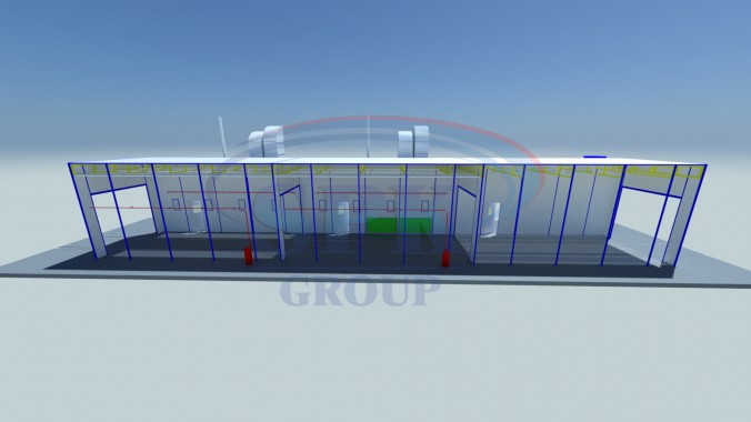 Комплекс подготовки и покраски металлоконструкций  SPK-27.4.4 Комплекс подготовки и покраски металлоконструкций  SPK-27.4.4