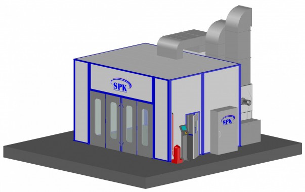 Комплекс покраски и сушки для металлоконструкций SPK-5.6.3