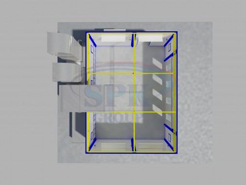 Комплекс покраски и сушки для металлоконструкций SPK-5.6.3