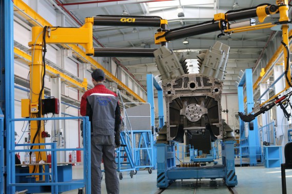 Оснащение технологической линии нестандартным оборудованием на Заводе по производству дизельных двигателей GEVO