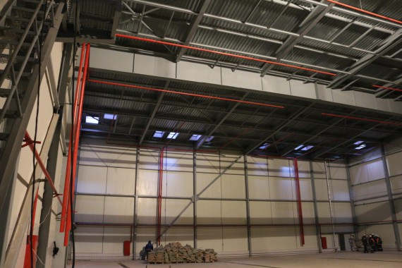 Покрасочно-сушильная камера для самолетов Airbus в Авиационно-техническом центре