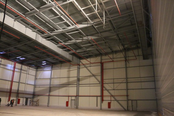 Покрасочно-сушильная камера для самолетов Airbus в Авиационно-техническом центре