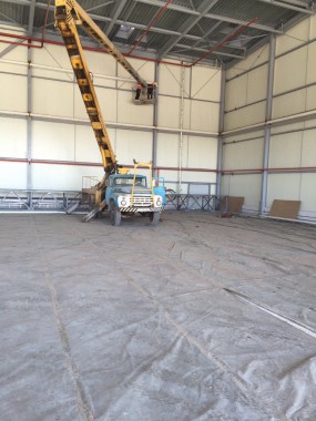 Покрасочно-сушильная камера для самолетов Airbus в Авиационно-техническом центре