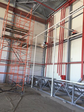 Покрасочно-сушильная камера для самолетов Airbus в Авиационно-техническом центре