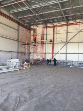 Покрасочно-сушильная камера для самолетов Airbus в Авиационно-техническом центре