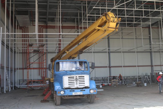 Покрасочно-сушильная камера для самолетов Airbus в Авиационно-техническом центре