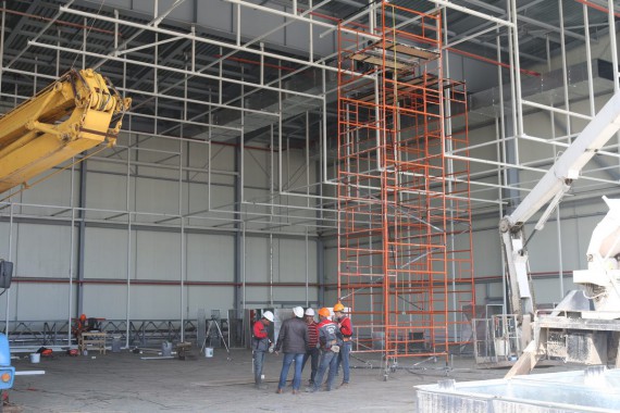 Покрасочно-сушильная камера для самолетов Airbus в Авиационно-техническом центре