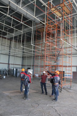 Покрасочно-сушильная камера для самолетов Airbus в Авиационно-техническом центре