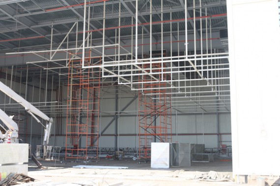 Покрасочно-сушильная камера для самолетов Airbus в Авиационно-техническом центре