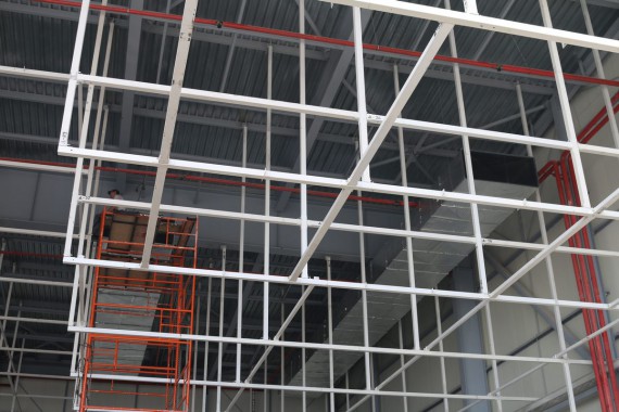 Покрасочно-сушильная камера для самолетов Airbus в Авиационно-техническом центре