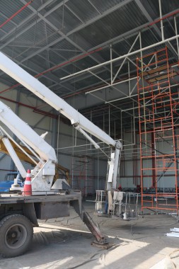 Покрасочно-сушильная камера для самолетов Airbus в Авиационно-техническом центре