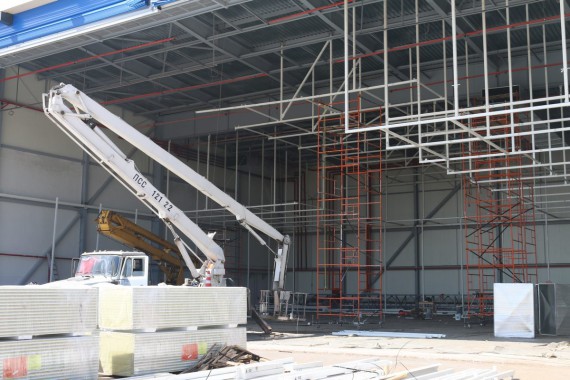 Покрасочно-сушильная камера для самолетов Airbus в Авиационно-техническом центре