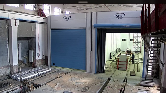 Дробеструйная камера для жд вагонов. Музей РЖД в г. Екатеринбург Дробеструйная камера для жд вагонов. Музей РЖД в г. Екатеринбург