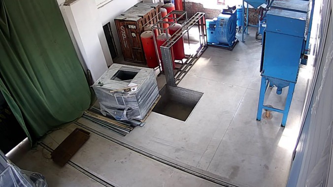 Дробеструйная камера для жд вагонов. Музей РЖД в г. Екатеринбург Дробеструйная камера для жд вагонов. Музей РЖД в г. Екатеринбург