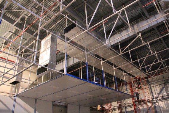 Покрасочно-сушильная камера для самолетов Airbus в Авиационно-техническом центре