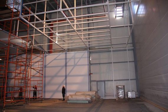 Покрасочно-сушильная камера для самолетов Airbus в Авиационно-техническом центре